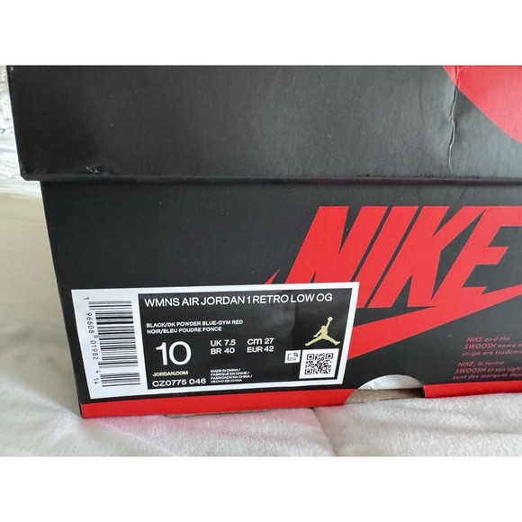Nike Air Jordan 1 Retro Low OG NC to Chi Women's Size 10 New in Box CZ0775 046 - Picture 7 of 14